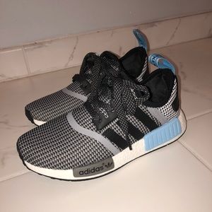 light blue/black adidas NMD - Size W6 or Y4